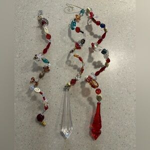 Elegant Multicolor Beaded suncatcher/Christmas ornaments